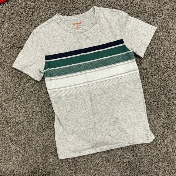Bundle of 3 Cat & Jack boys striped tshirts, size Medium 10-12 - Picture 2 of 8